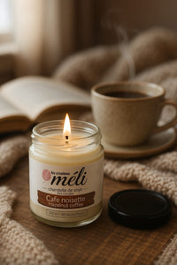 Chandelle de soya - Café noisette